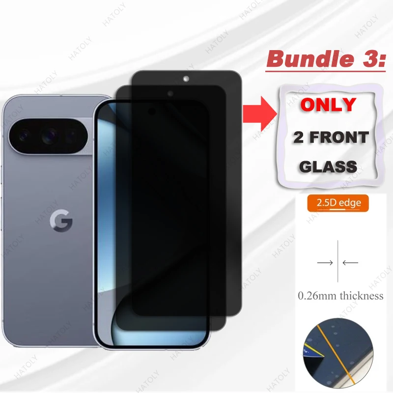 Privacy Screen Protector For Google Pixel 10 Pro XL Glass For Pixel 10 Pro Anti Glare Glass Camera Lens Protector Anti-spy Glass