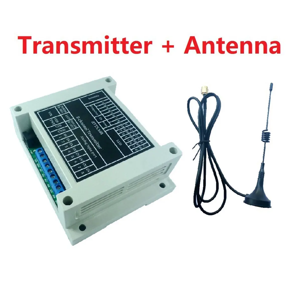 A85P 8CH 433M Bidirectional IO Controller Point-to-Point Feedback Remote Controller Relay Swicth Module for Garage Security