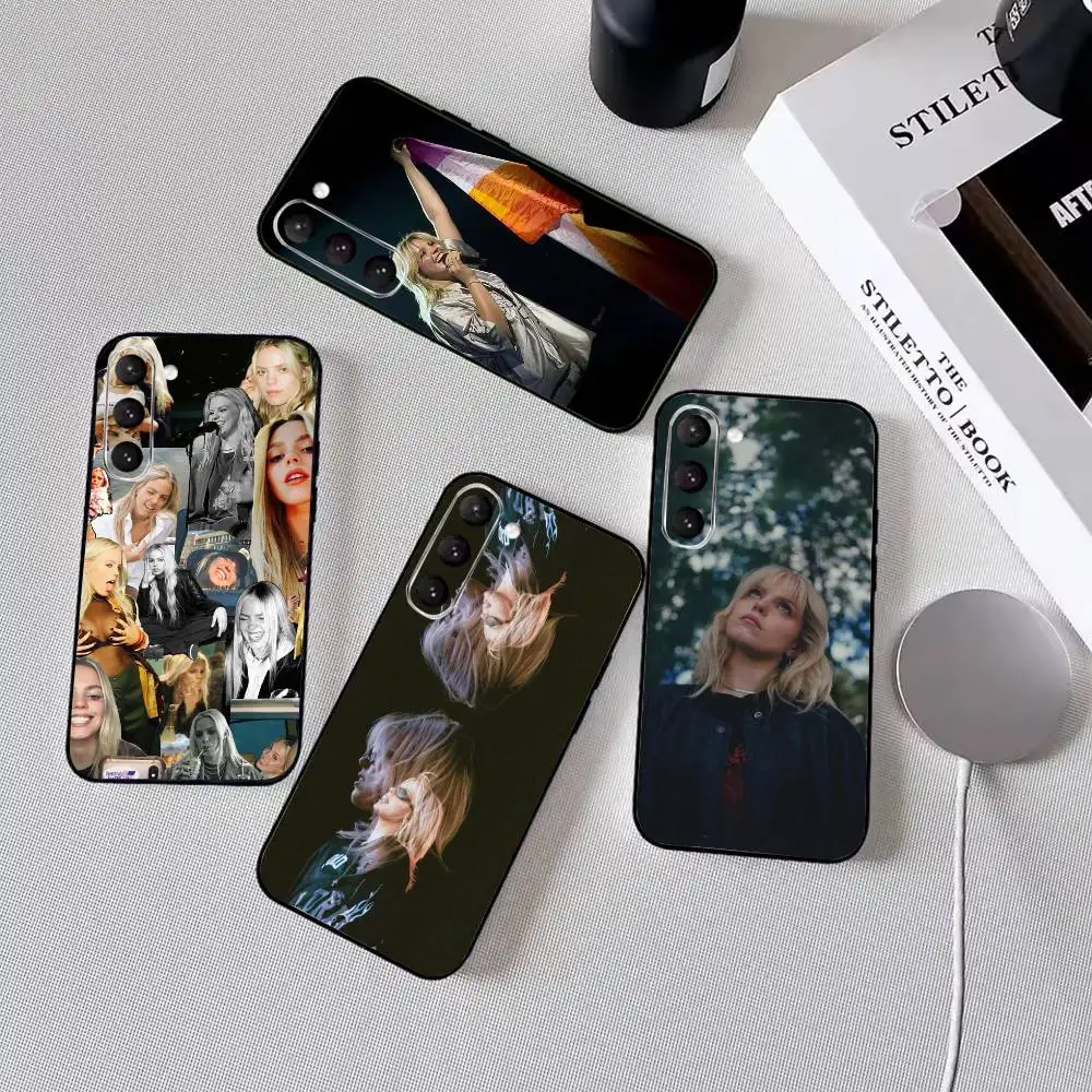 R-Rene R-Rapp SInger Phone Case Black Silicone Soft For Samsung Galaxy A73,A72,A71,A70,A53,A52,A51