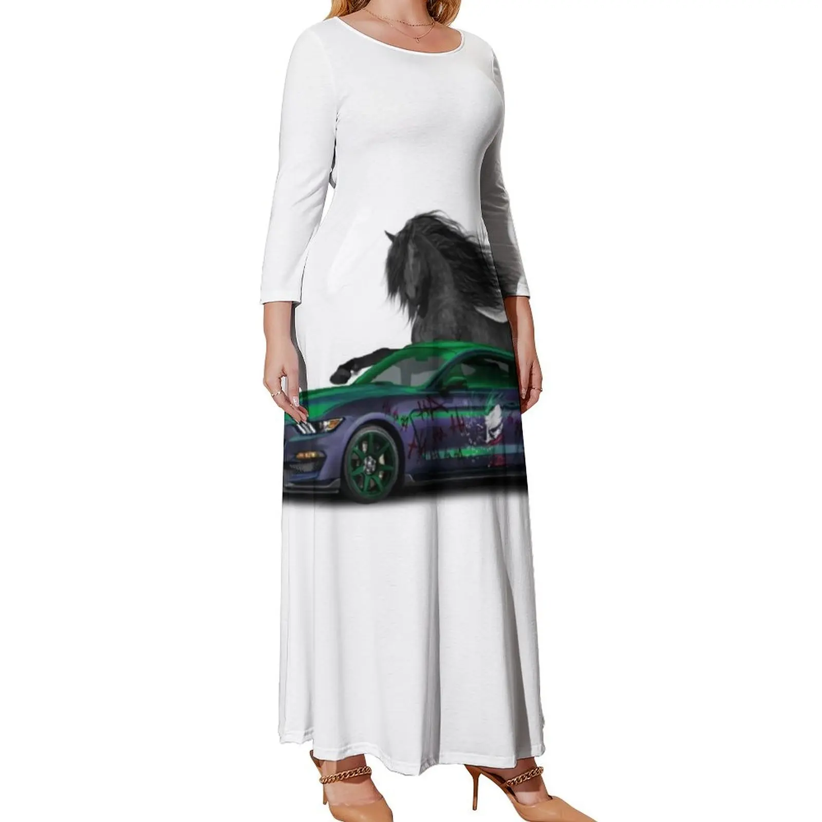 

Strong Mustang Long Sleeved Dress Dresses Women's summer dresses summer dresses womens 2024