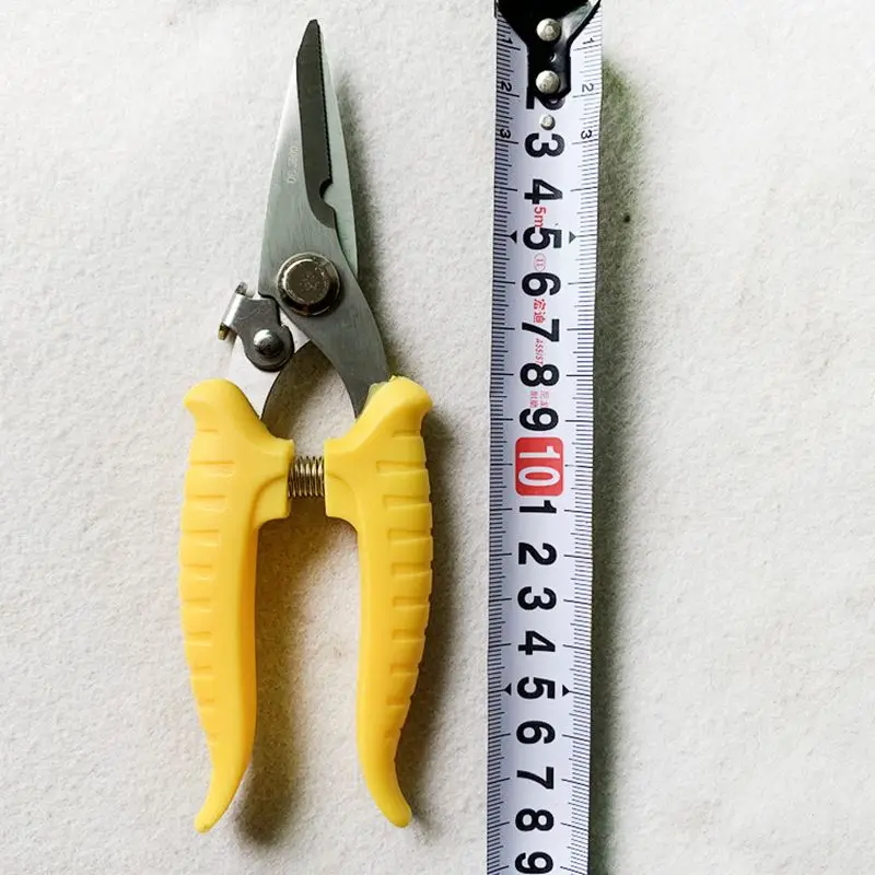 Multi-Purpose Shears 7 Inch, Wire Cutter Pliers Cloth Scissors Spring, Labor-Saving Shears for Resin Rubber DIY Hand Craft 다목적가위