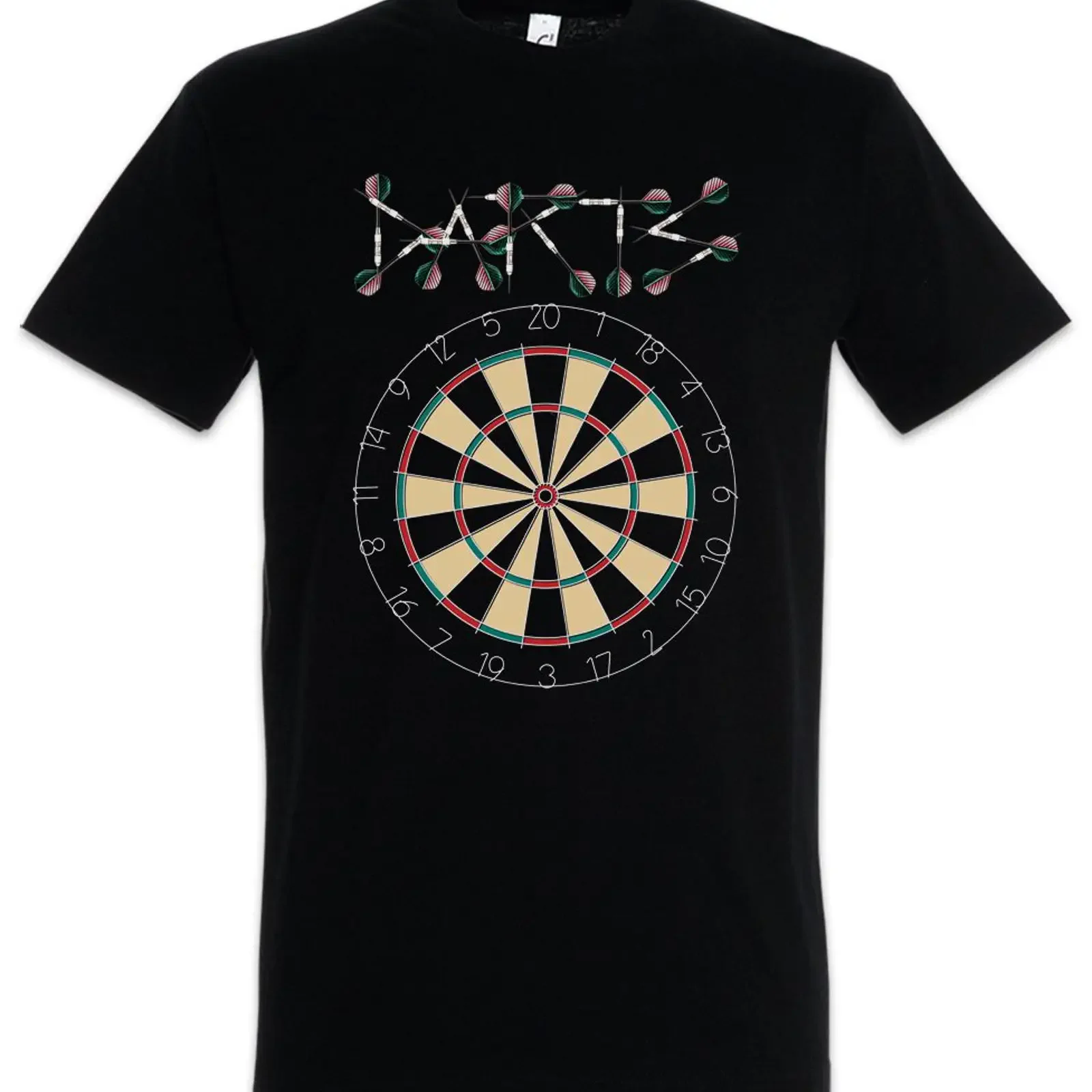 Urban Backwoods Darts Target amp Arrows Sport Logo Herren T Shirt vintage Washed Breathable Stretched streetwear