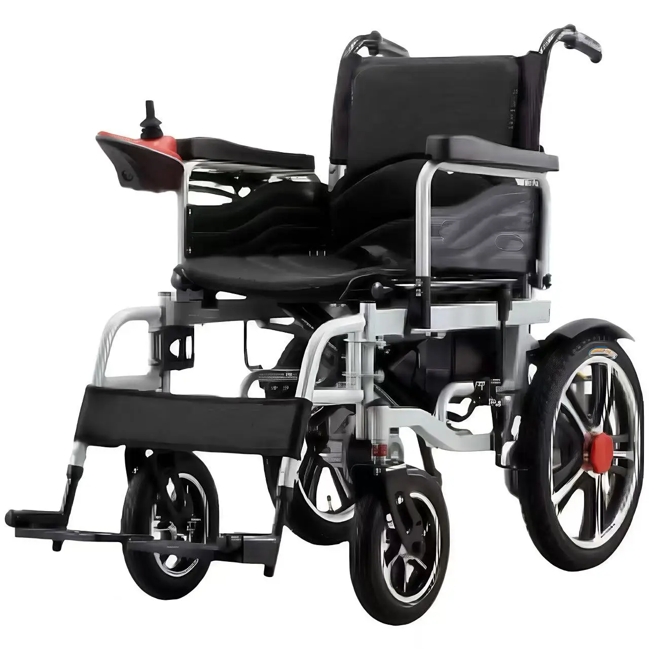 

Hot Selling Aluminum Alloy Electric Wheelchair Handicapped Foldable Power Control Electric Wheelchair