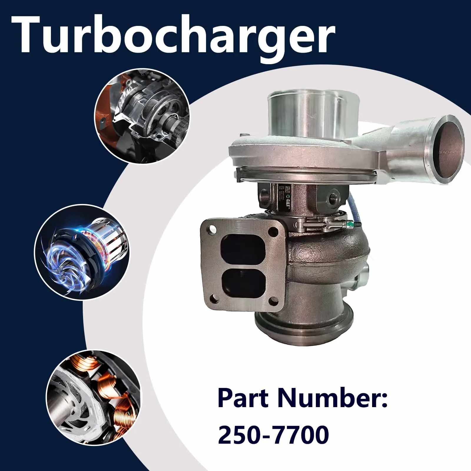 Turbocharger 250-7700 For Caterpillar WHEELED EXCAVATOR