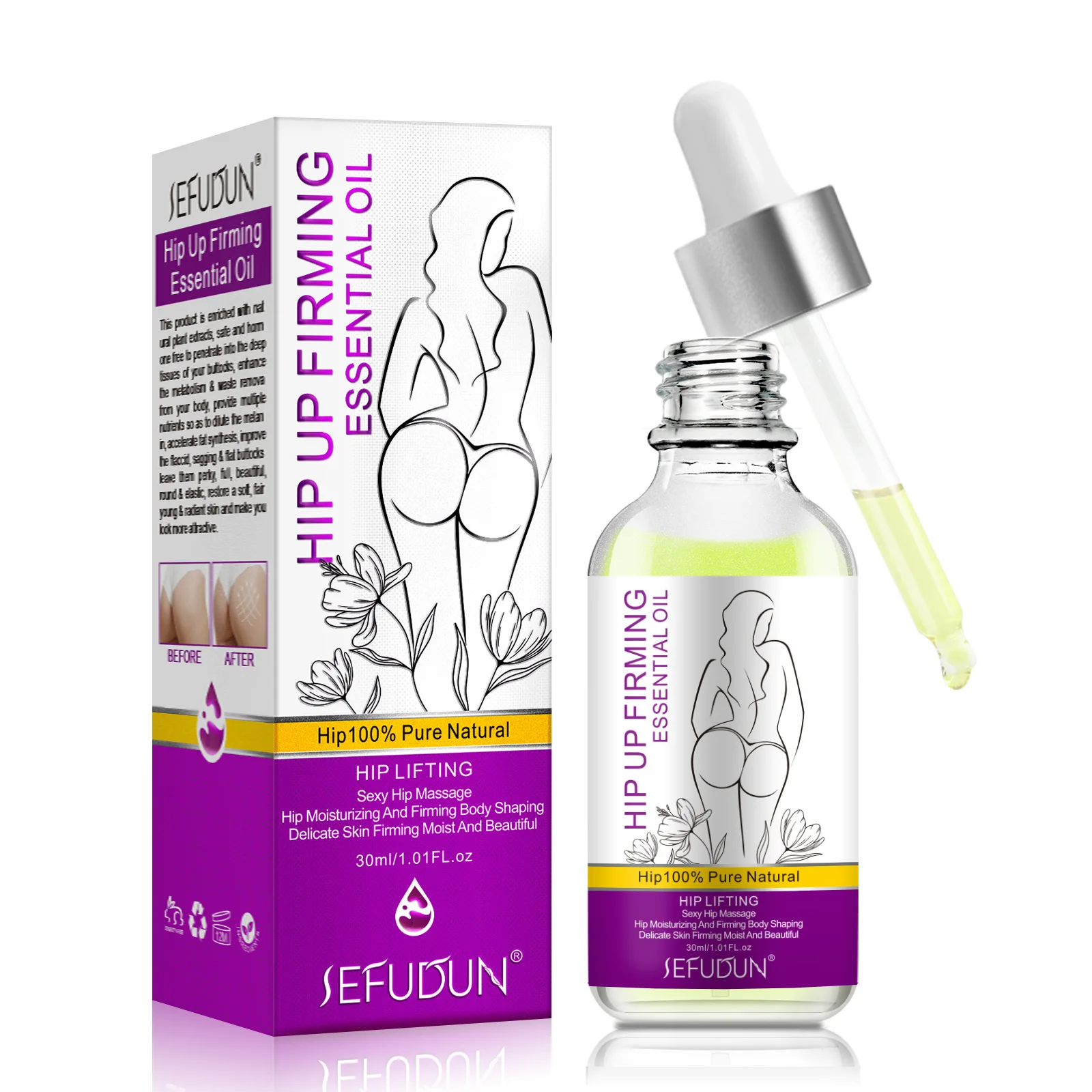 30ml Africa Buttock Exercise Butt Massage Oil Breast Enhancement Hip Fat Cells Get Sexy Butt