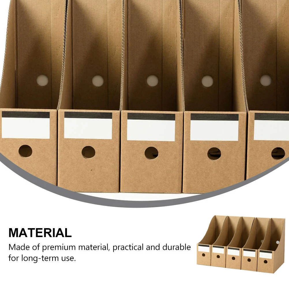 

File Storage Box Document Rack Desktop Organizer Holder File Stand Folder Paper Management Solution Office Supplies Student