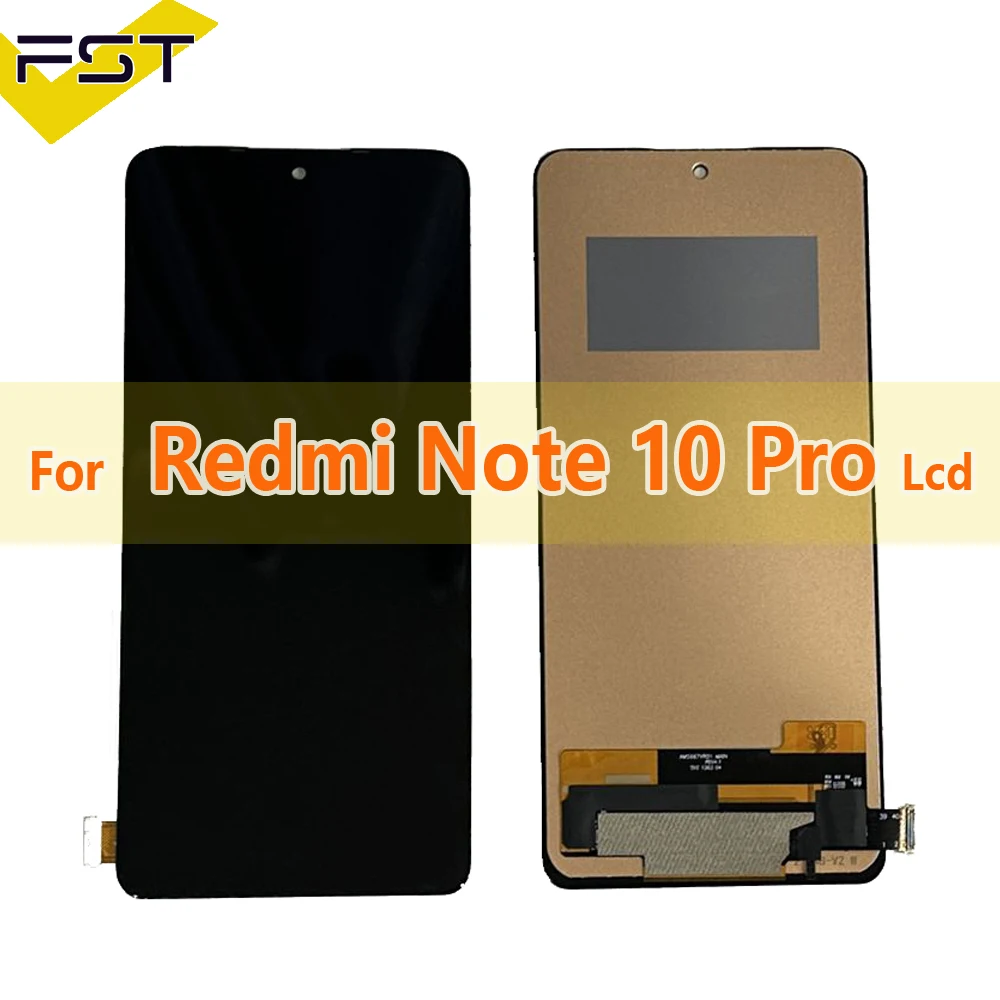 

For Xiaomi Redmi Note 10 Pro LCD Display Touch Screen Digitizer Assembly M2101K6G M2101K6R Replacement
