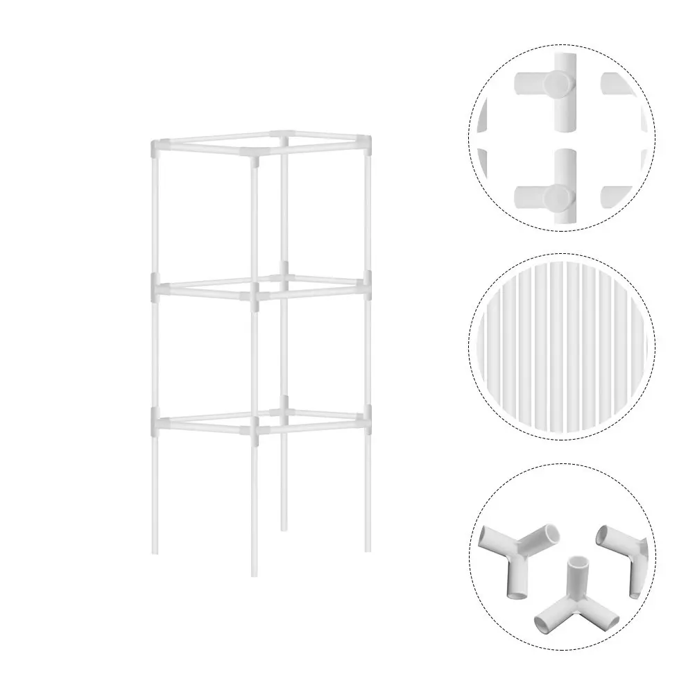 

Набор пластиковых опор для вьющихся растений: вертикальная подставка-клетка для томатов, бобов, огурцов