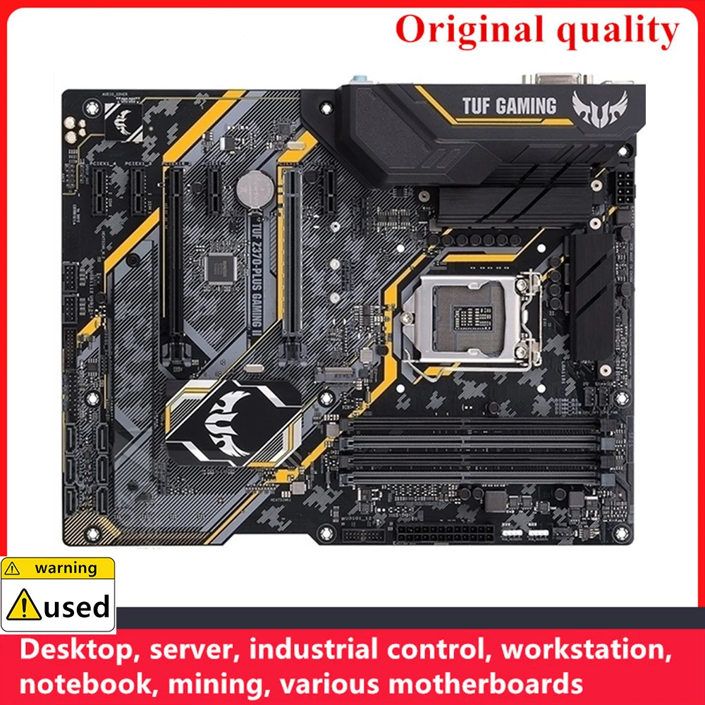 Placas-mãe TUF Z370-PLUS GAMING II, LGA 1151, DDR4, 64GB, ATX, Intel Z370 Desktop Mainboard, M.2, NVME, SATA III, USB 3.0