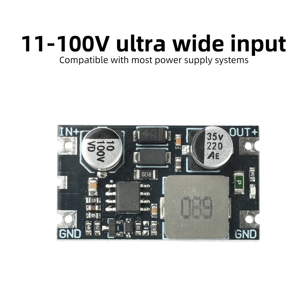 DC-DC 2.5A Buck Step-down Power Supply Module 11-100V to 5V/12V Fixed Output DC converter short With circuit protection