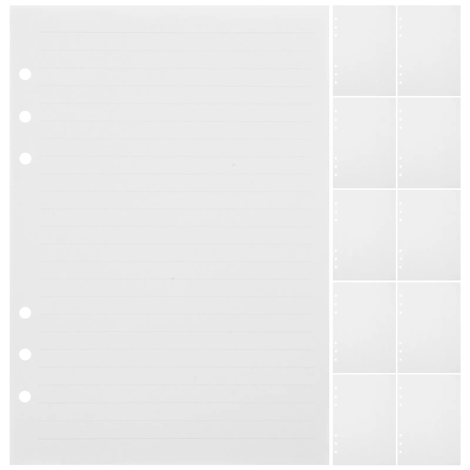 

80 Sheets A5 Loose Leaf Paper Refill for Spiral Travel Notebook Thick Smooth Writing Surface 6 Hole Punch Planner Binder Insert