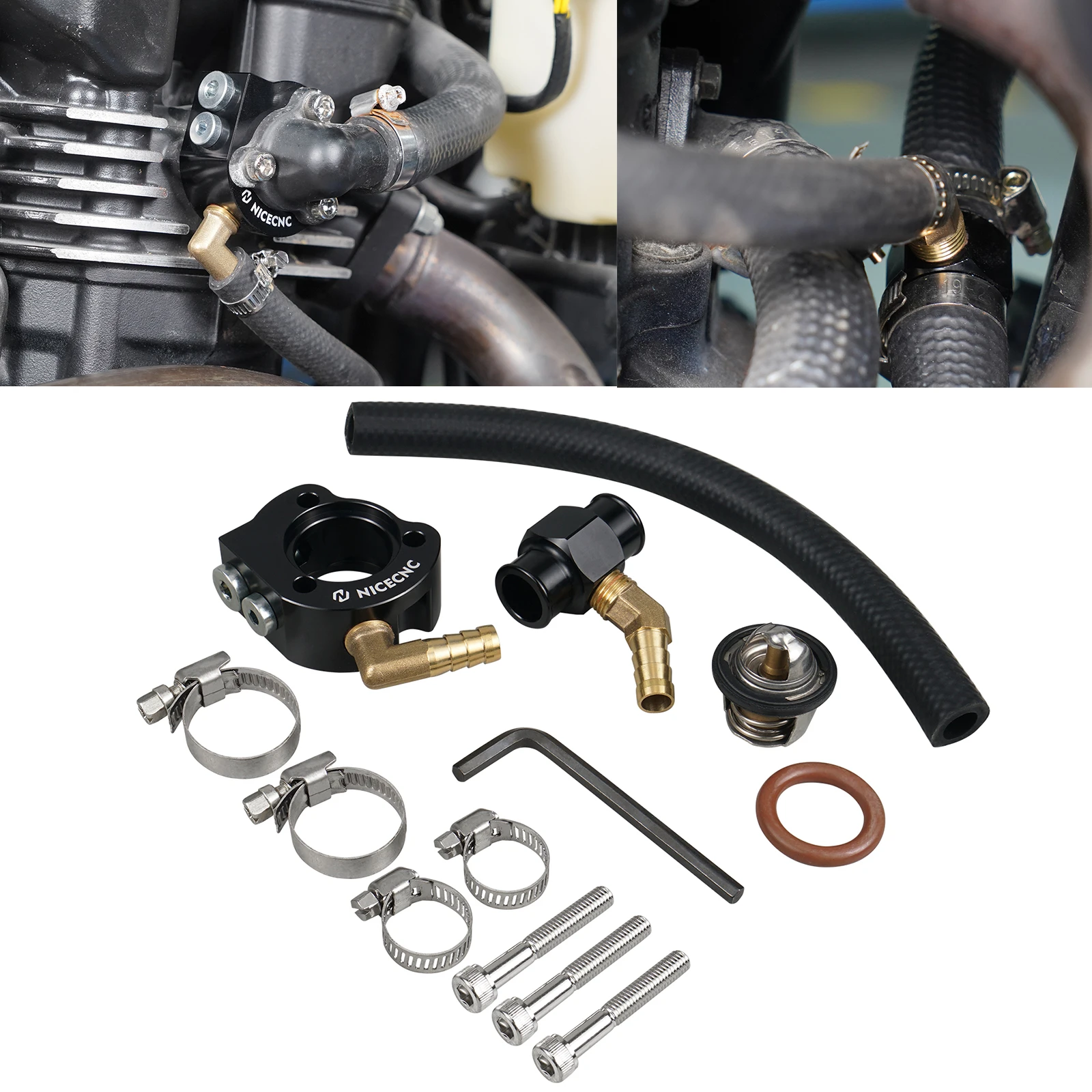 

For Kawasaki KLR650 KLR 650 1987-2024 2023 2022 2021 Cooling Cystem Modification Thermostat Kit For Kawasaki KLR650 KLR 650