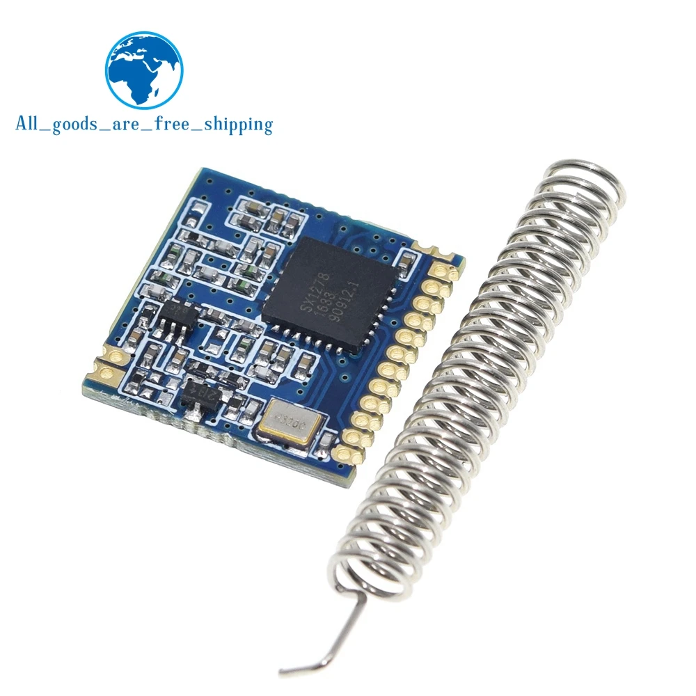 

TZT 1/2 шт. 433 МГц LoRa SX1278 Радиочастотный беспроводной модуль дальнего действия DRF1278F