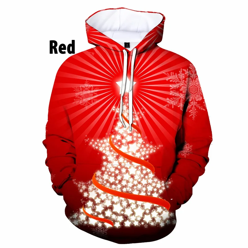 

Pop 3D Christmas Tree Snowman Xmas Printing Hoodies For Men Children Fashion Funny Hooded Hoody Women Cute Harajuku Hoodie Tops