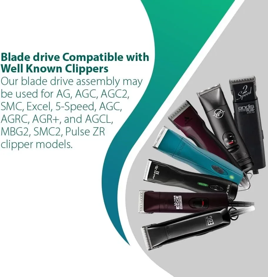 شفرة بديلة لرافعة تجميع محرك AGC Pro لآلة قص Andis dog / Pet AG، AG@، SMC، Excel، 5-Speed، AGC، AGRC، AGR+، AGCL