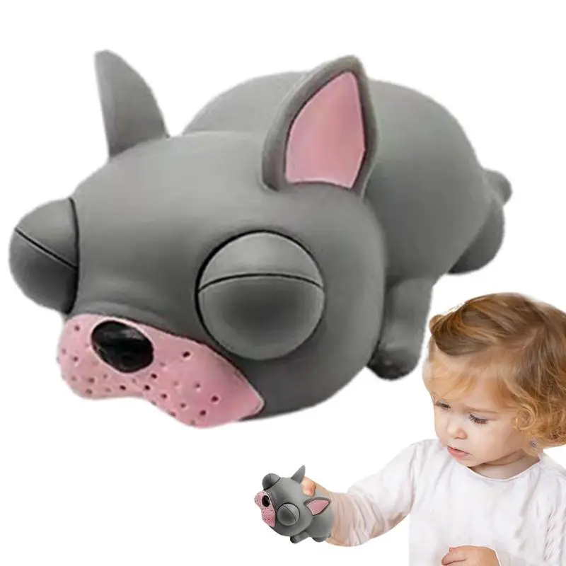 

Reduce Pressure Toys Pinch Vent Dog Family Squeeze Out Doll Cute Dog Decompression Vent Boom Out Eyes Tricky Toy Party Favors