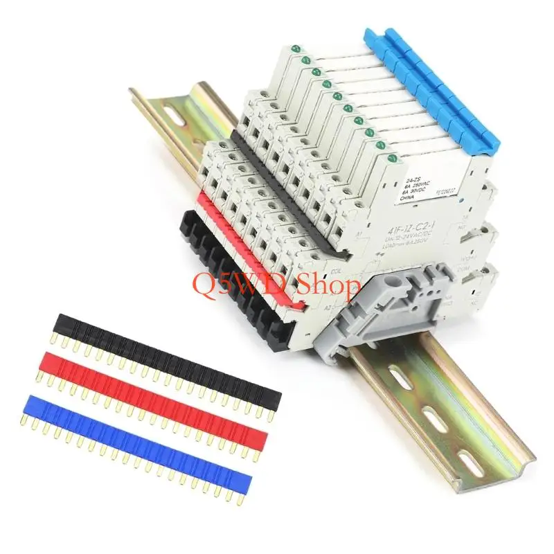 Q5WD Relays Modules 24V 6A Including Bases Voltages Relays Modules For Signal Control Industrial Automation Thin