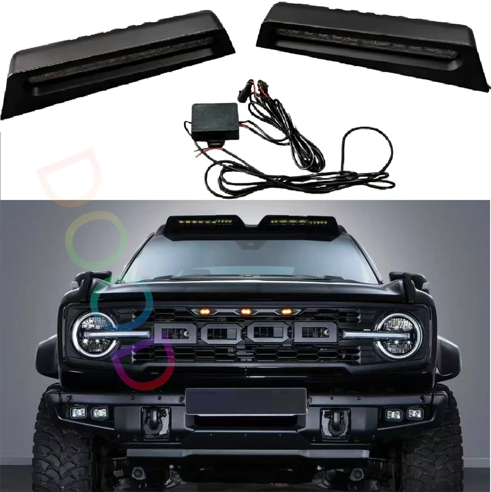 

Автоматические светодиодные фонари на крыше, подходящие для Ford Bronco 2018-2025, аксессуары для рабочих фар
