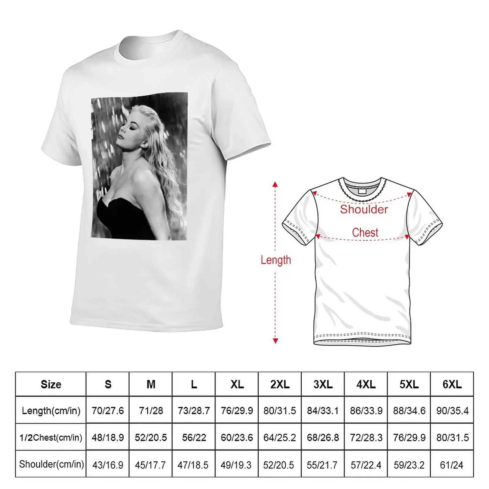 Anita Ekberg (8) T-shirt for a boy anime sublime men clothing