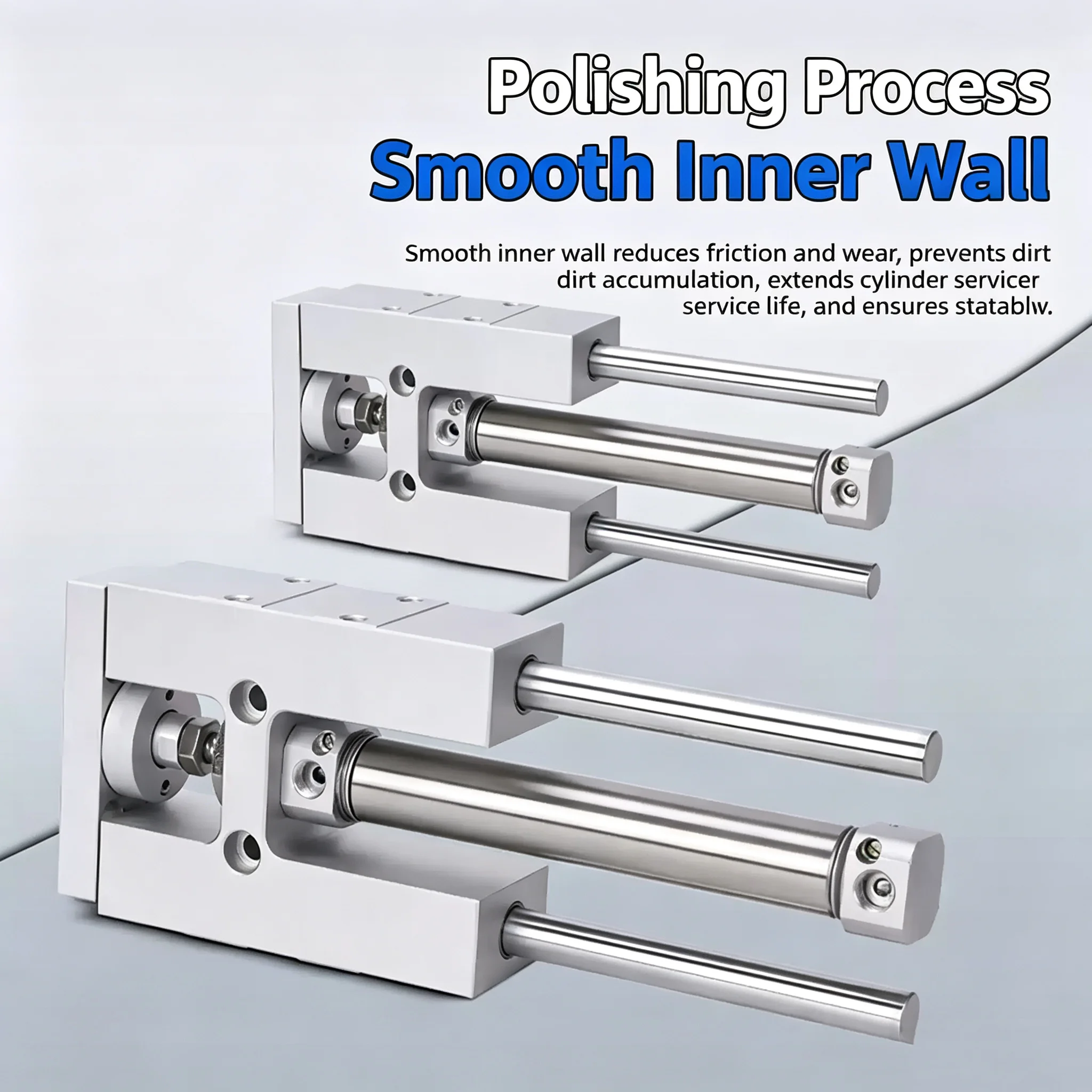 Precision Compact Triple-Shaft Magnetic Double Acting Thin Air Cylinder TMIM/TMICM/TMICL Series Pneumatic Guide Rod