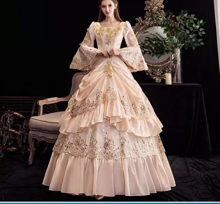 European Court French Princess Dress Annual Meeting Makeup Ball Drama Performance Dress