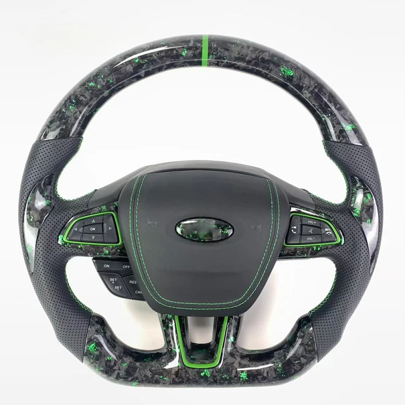 

For Ford Focus/Mustang/Raptor F-150/Ranger/Fiesta/Mondeo Customizable Forged Carbon Fiber Steering Wheel