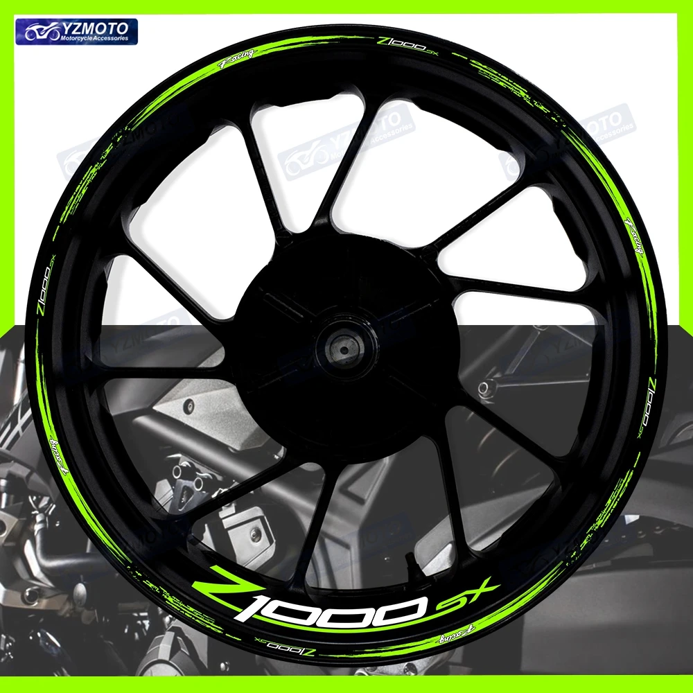 

For Z1000SX Z 1000SX Motorcycle 17 Inch Front And Rear Wheel Sticker Hub Decal Reflective Waterproof Decorative Rim Stickers