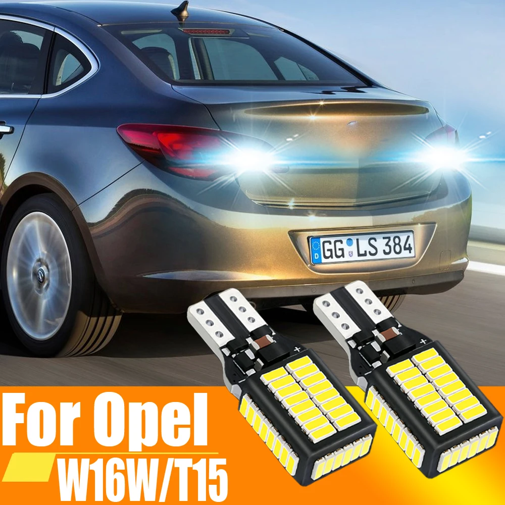 2 pz W16W T15 921 912 LED Canbus lampadine di retromarcia su auto bianco 6000k lampada di backup per Opel Astra J Corsa D Insignia A Mokka