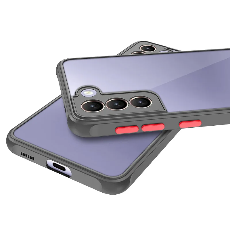 S 25 24 23 22 21 20 Custodia rigida opaca per Samsung Galaxy S25 S24 S23 S22 Ultra S21 S20 Fe Plus 5g Cover posteriore in silicone antiurto