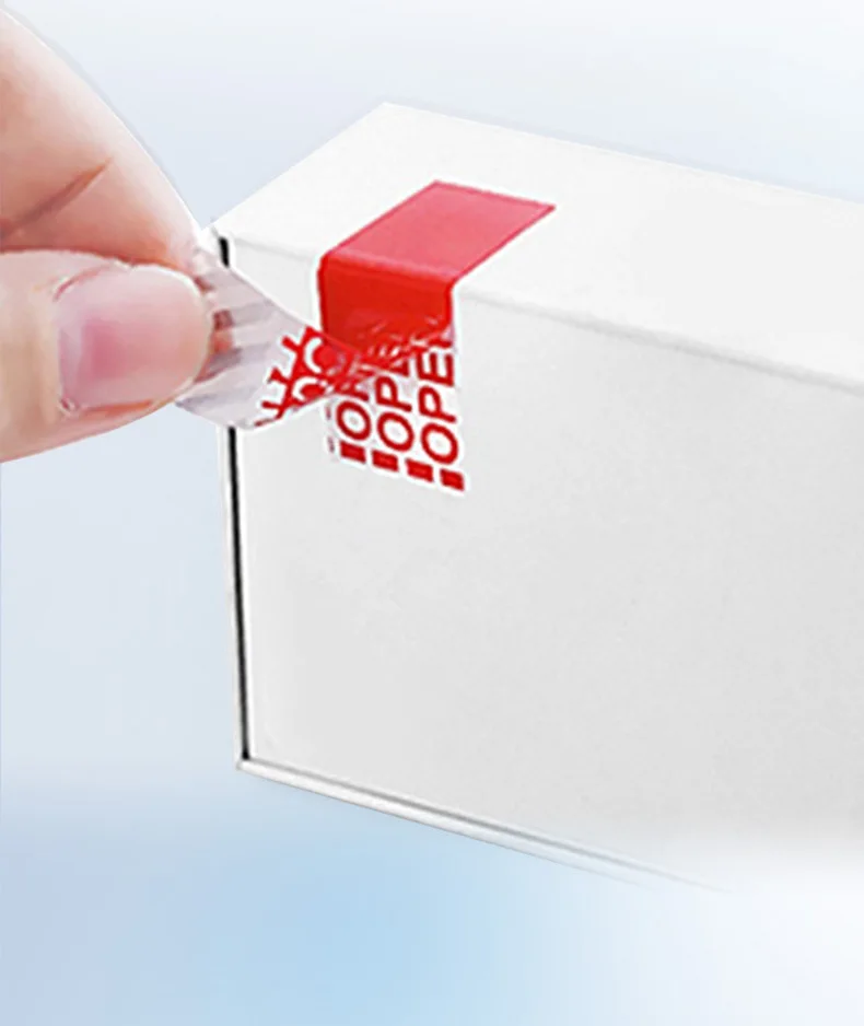 Void Anti-counterfeiting Label Disposable Blank Sealing Sticker Tear Up Invalid Opening Sticker Security Label Sticker