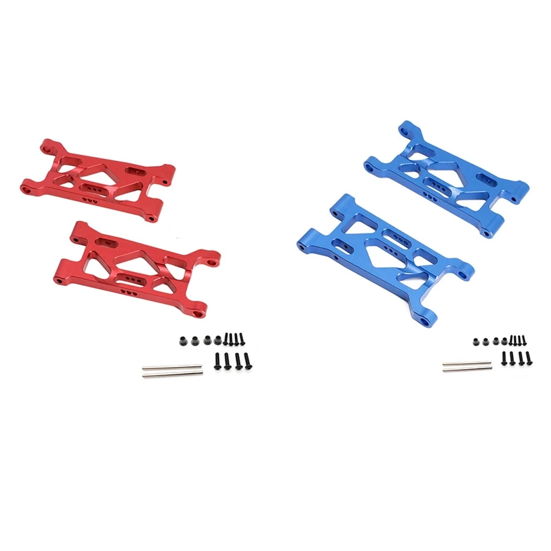 สวิงอาร์มมอเตอร์ไซค์ปีกนกด้านหน้าทำจากโลหะ2ชิ้นสำหรับ losi lasernut U4 4WD 1/10 mobil RC อุปกรณ์เสริมชิ้นส่วนอัพเกรด