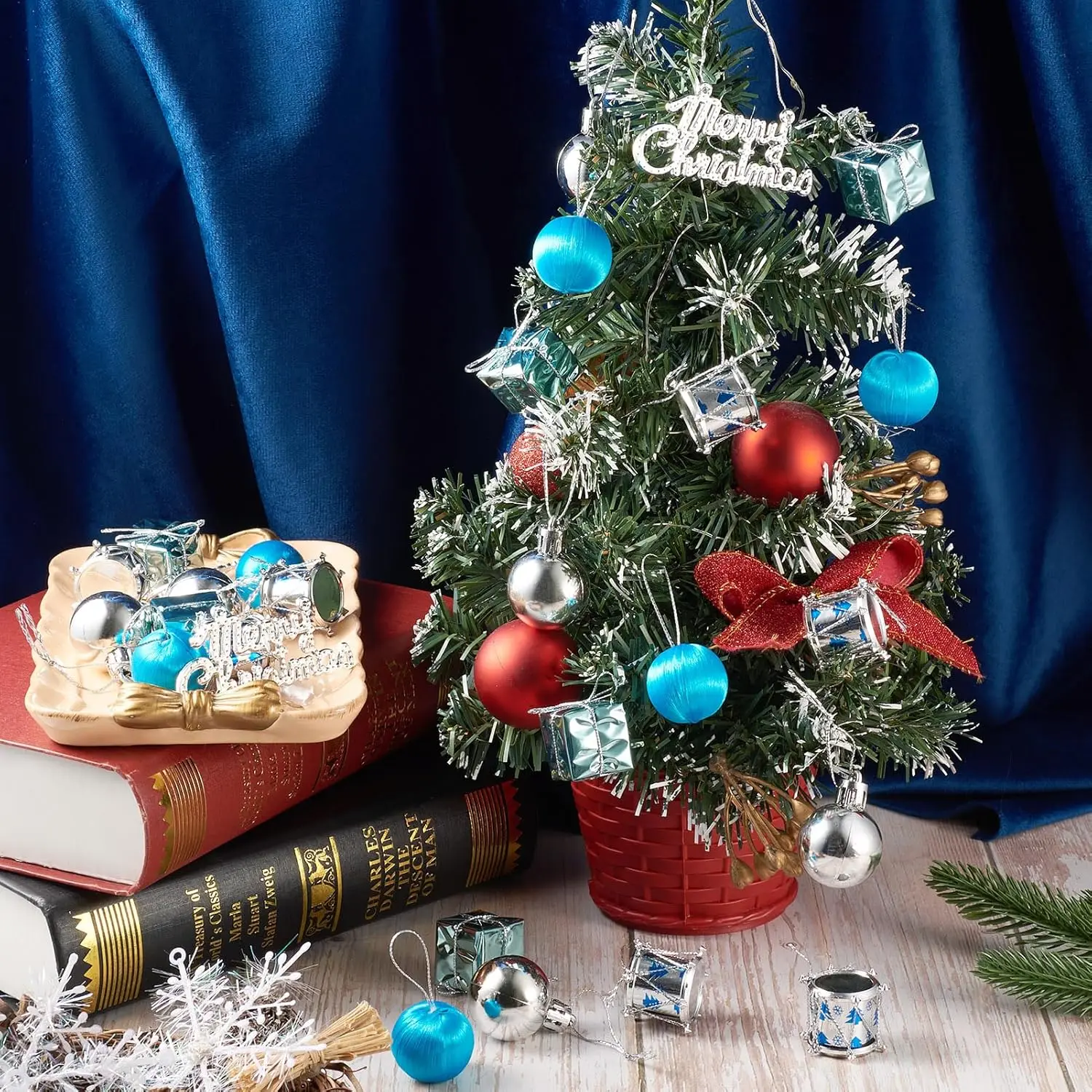 26pcs Gift Box Ornaments Christmas Ball Set Christmas Decorations Christmas Tree Hanging Ornaments Home New Year Gift