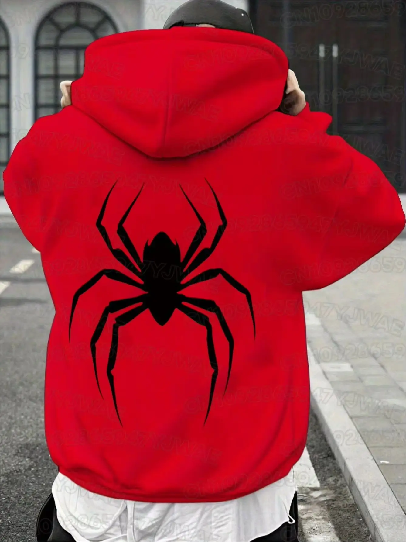 Herbst- und Winter-Spinnen-Hoodie für Männer und Frauen, Streetwear, Harajuku, Grafik-Hoodie, Punk, Gothic, Y2K-Kleidung, Paar-Sweatshirt – Detail 4