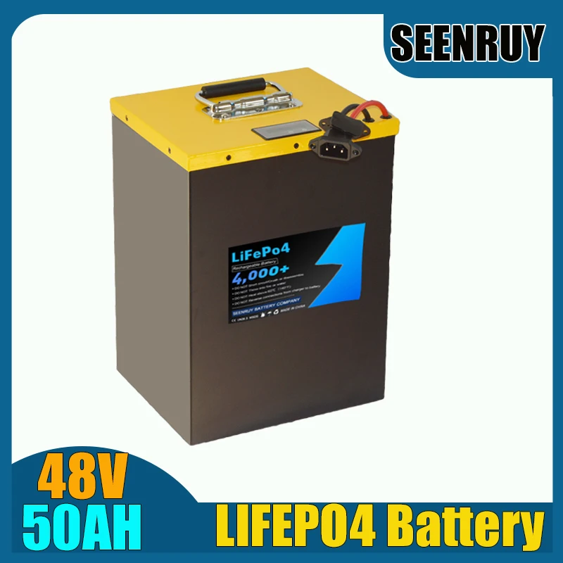 LFP 48V 50AH Lifepo4 Battery with BMS 50A 80A 100A for Electric Wheelchair RV Portable Power Station