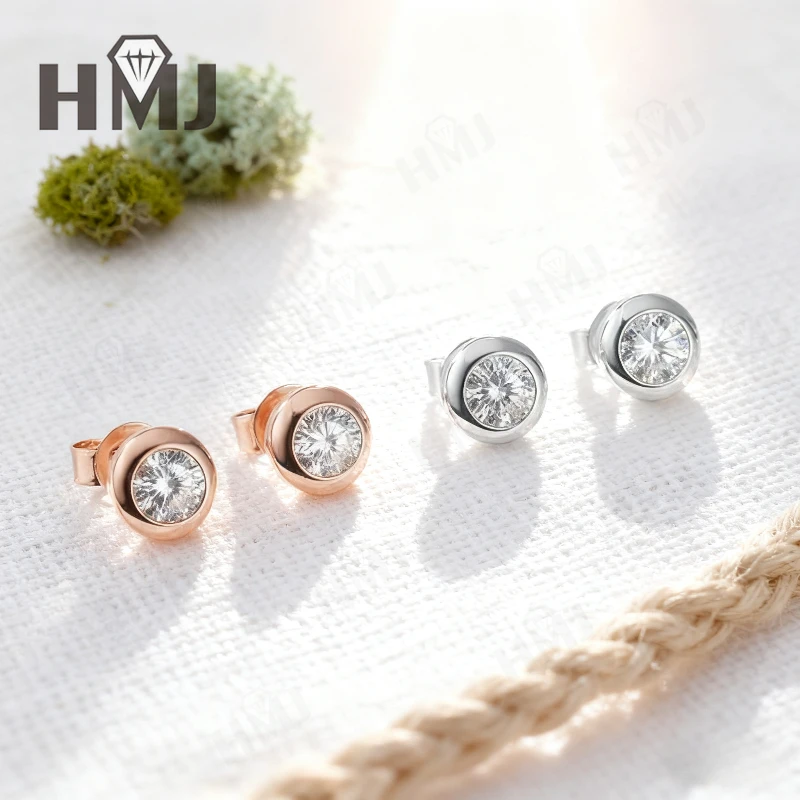 Moissanite Oval/Round Cut Multicolor Earrings Colorful Sparkle Jewelry for Women Elegant Design Ideal forGifts and Daily Outfits