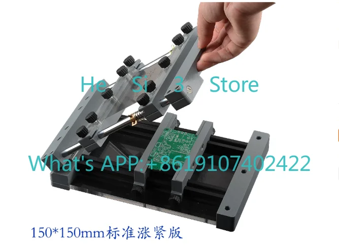 Manual Screen Printing Machine for PCB - Compact Benchtop Solder Paste Stencil Printer 150x150mm Printing Area