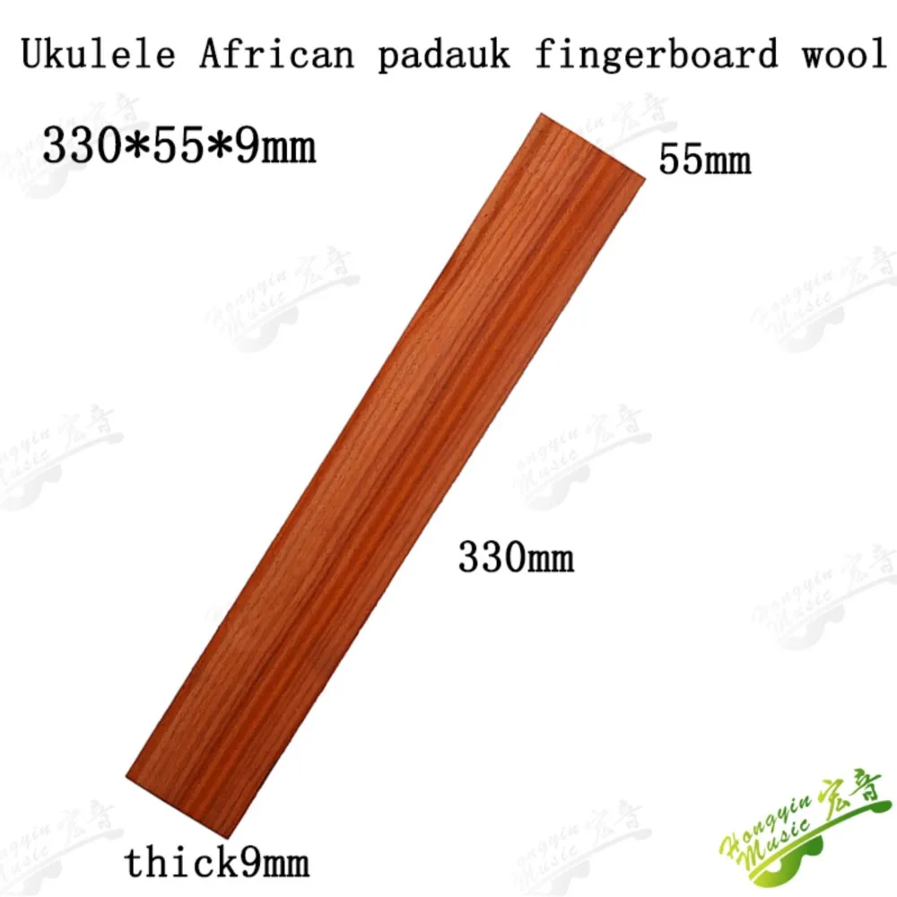 UKLL Guitar FingerBoard Ebony Wenge Rose Padauk Ziricote Maple Cocobollo Katalox Granadillo Fretboard 330*55*9mm HUATOOL view 2