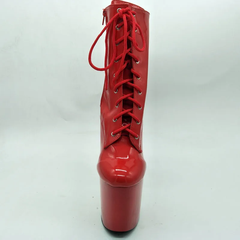 LAIJIANJINXIA New Fashion PU Upper 20CM/8inches Pole Dancing Shoes High Heel Platform Women's Modern Boots 141