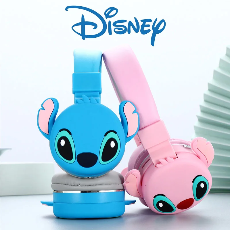 

Anime Cartoon New Stitch Disney Bluetooth Headphones AH-906 Wireless Earbuds HIFI Sound Foldable Headsets with Mic Kids Gifts