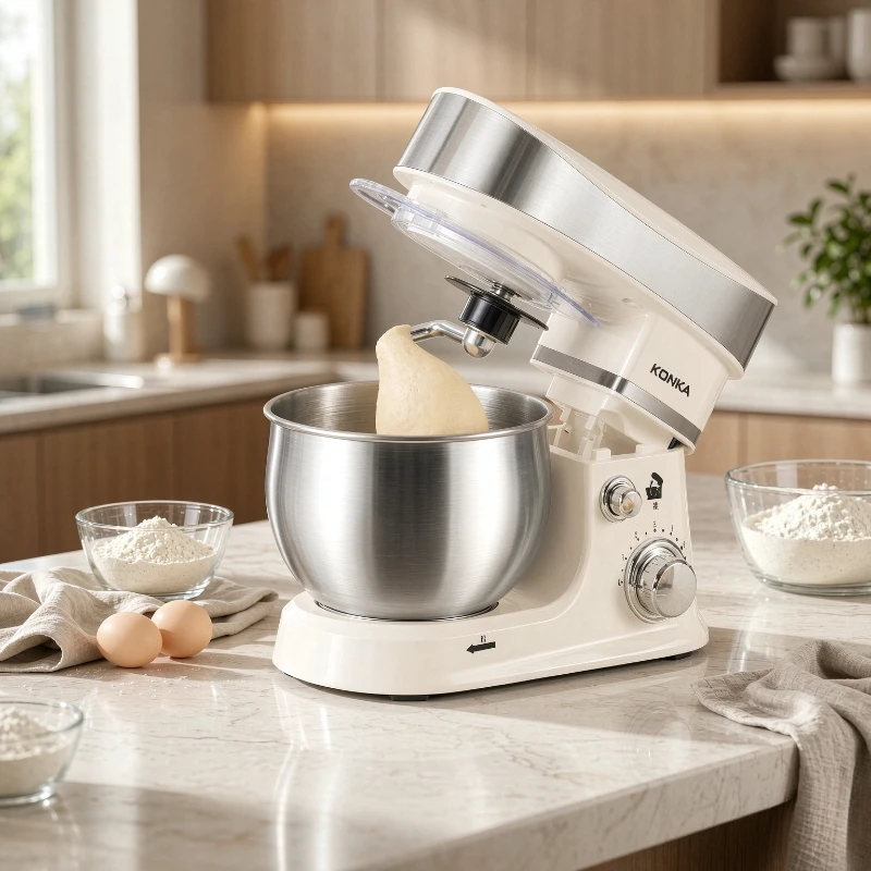 KCSJ-0301-A 3L Stand Mixer Automatic Dough Kneading Whisk Cream Egg Mixing Splash Guard Basic Set for Home Baking Daily 스탠드 믹서