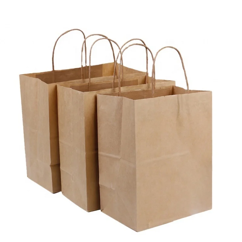 

Customized product、top-ranking product custom logo eco friendly brown fast food take away kraft paper bag