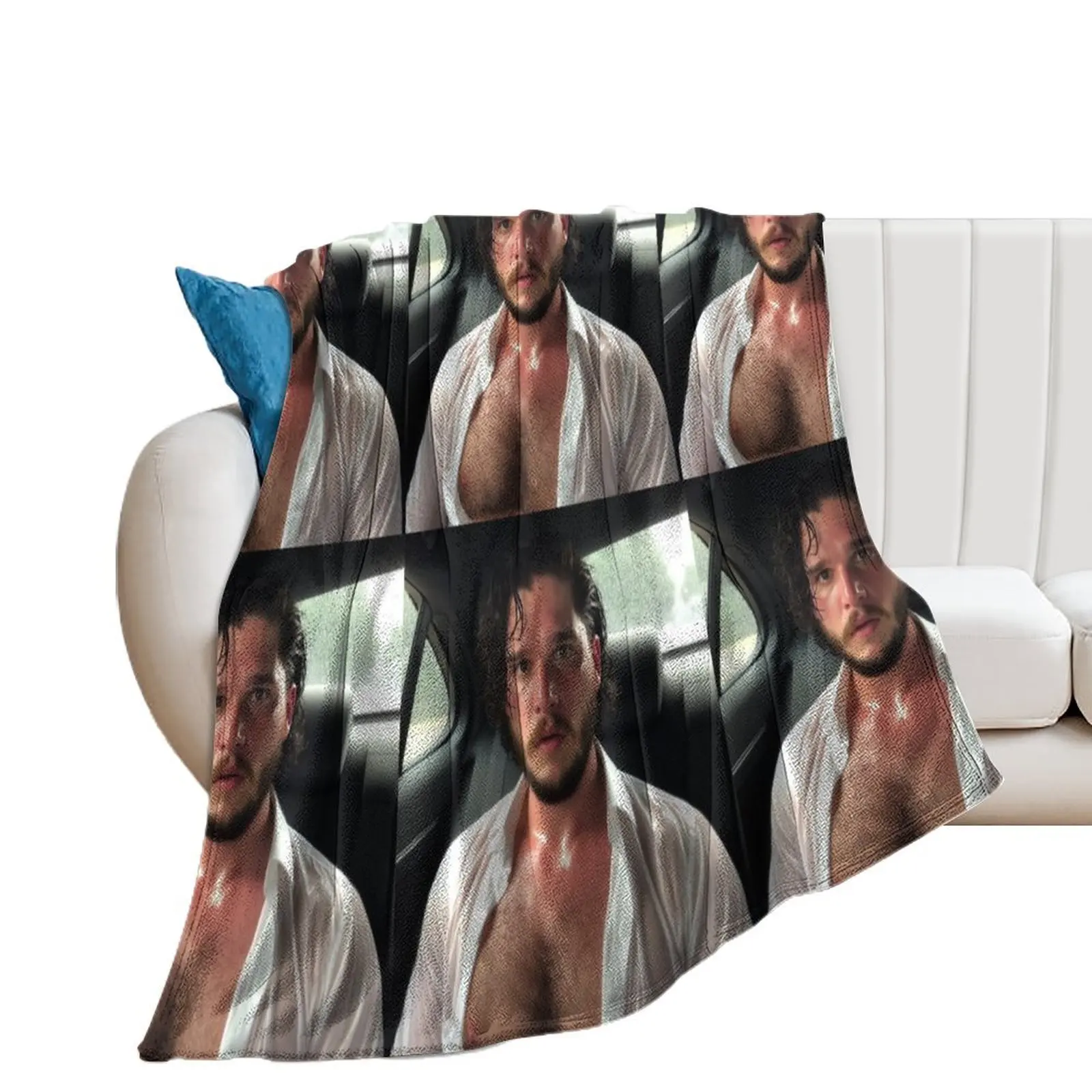 kit harington Throw Blanket Soft Hair Blankets