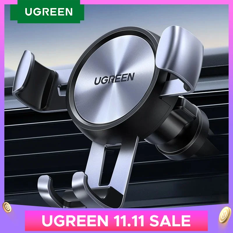 UGREEN Car Phone Holder for Mobile Smartphone Support Cell Phone Stand for iPhone 16 15 Pro Auto Vent Mount Gravity Holder Stand