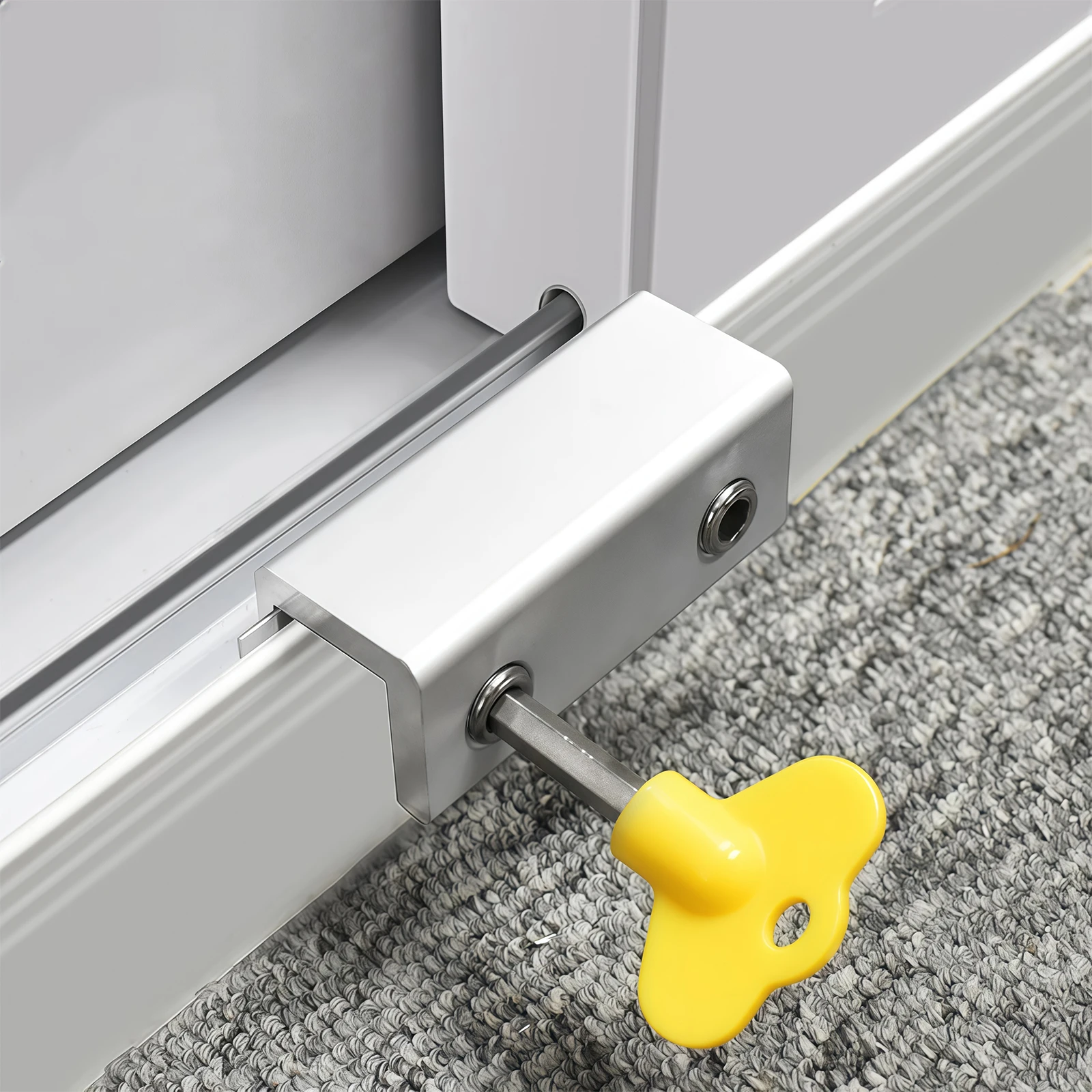 

Aluminum Alloy Sliding Window Positioner, Limit Fixing Device, Childproof Window Lock, Safety Lock, Glass Sliding Window Snap