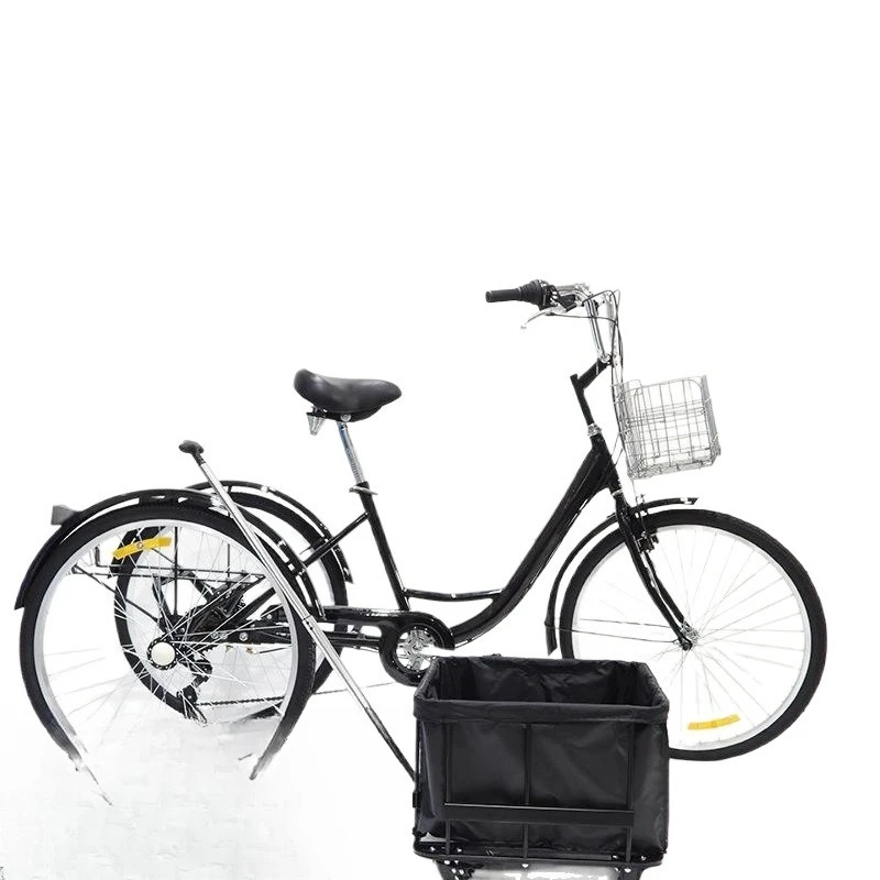 

Multifunctional shopping pedal tricycle with shopping cart