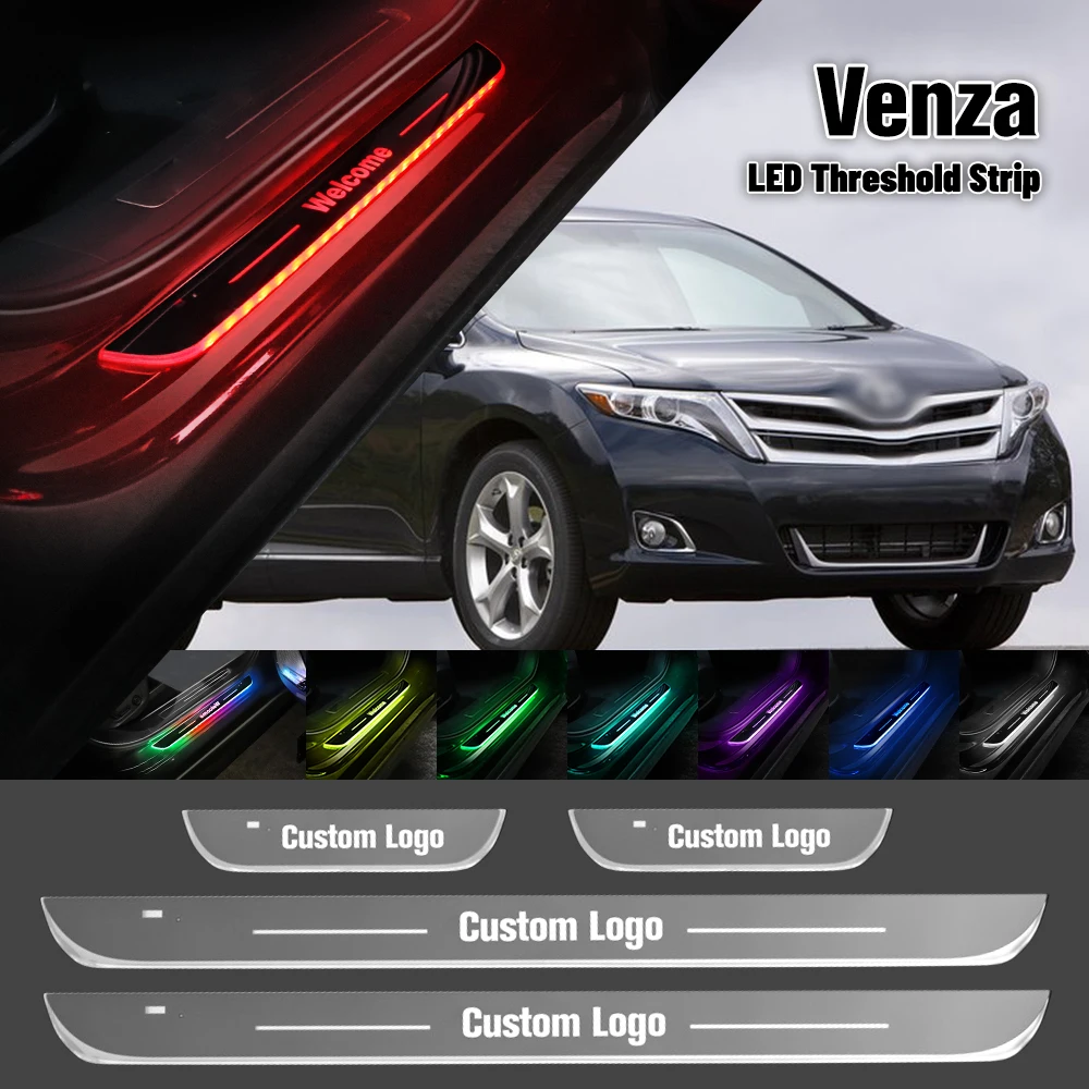 

Для Toyota Venza 2008-2023, автомобильная лампа с индивидуальным логотипом, фотосессия 2013, 2015, 2019, 2020, приветственный порог, аксессуары