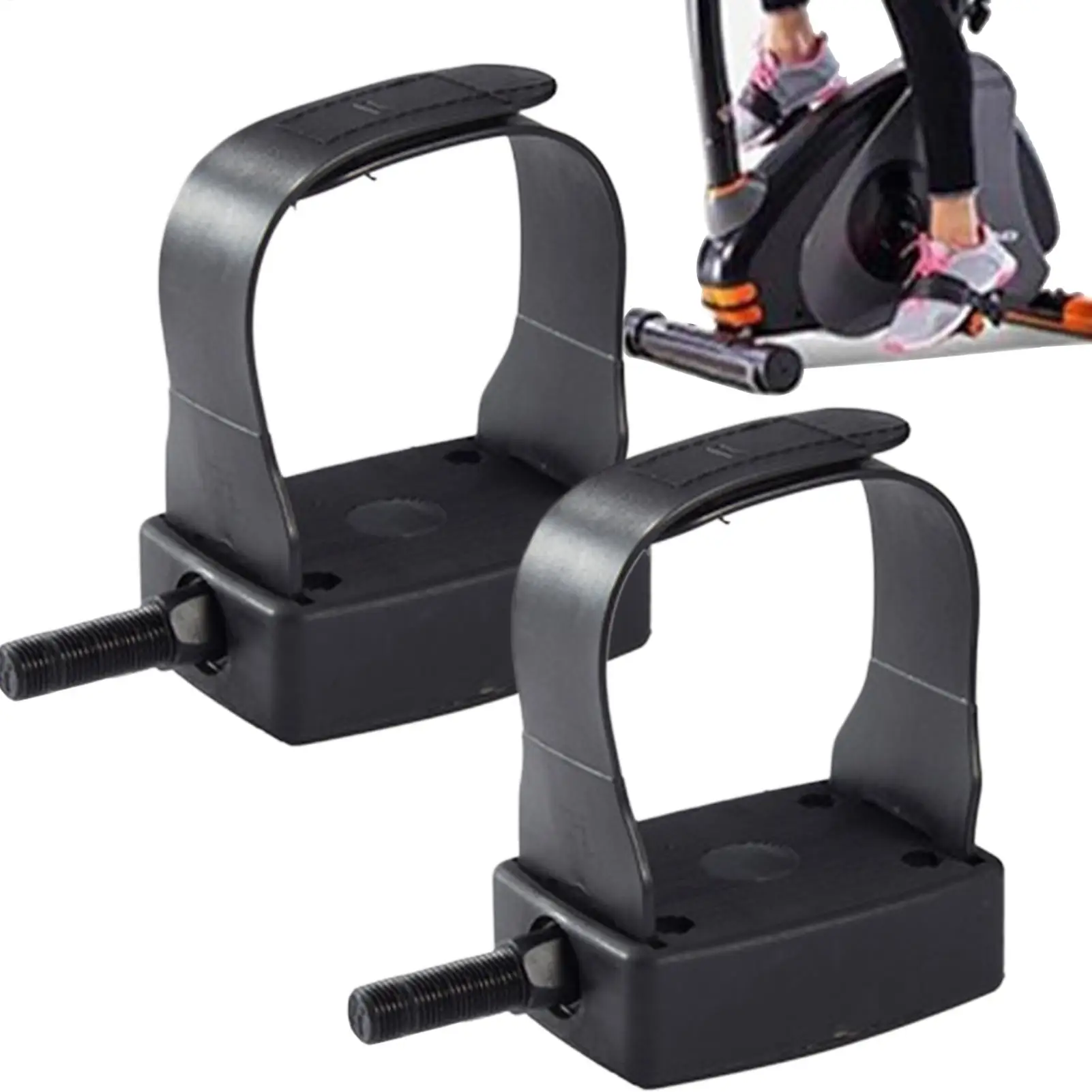 

Педали для велотренажера, сменные педали для велоспорта в помещении, 1 пара, нескользящие детали оборудования для тренировок в домашнем тренажерном зале для велосипедистов и верхонов