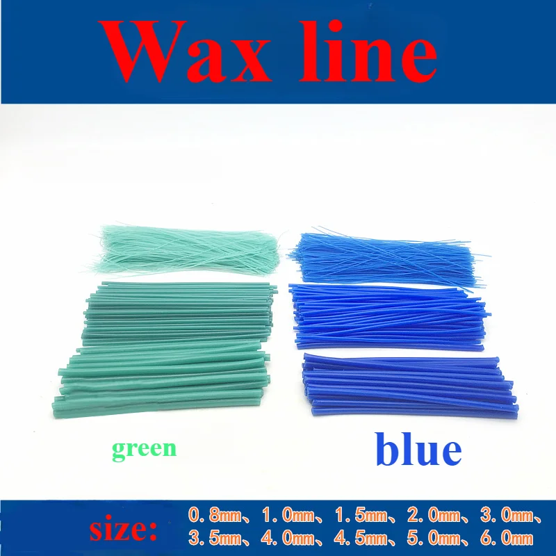 Blue Green Wax Strips for Wax Welding Jewelry and Dental Molding Tools