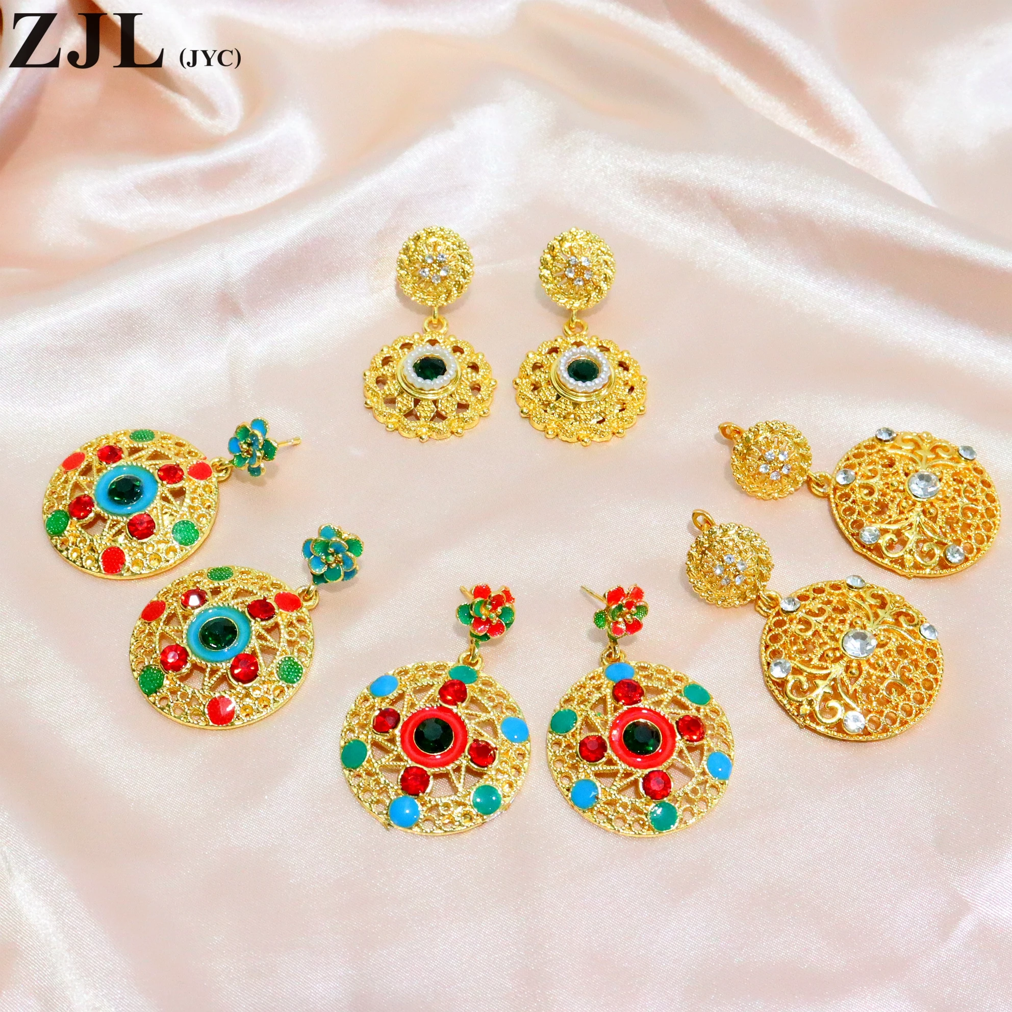 

18K Gold Plating Zircon Clip-on Earrings For Fashion-Forward Ladies