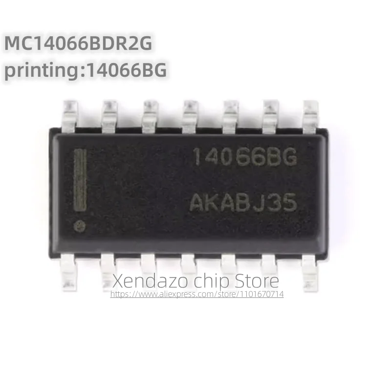 10pcs/lot MC14066BDR2G printing 14066BG SOIC-14 package Four channel analog switch/four channel multiplexer chip